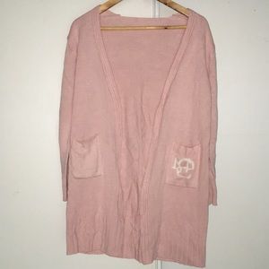 Pink Knit Cardigan